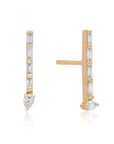 Icicle Mixed Diamond Modular Stud