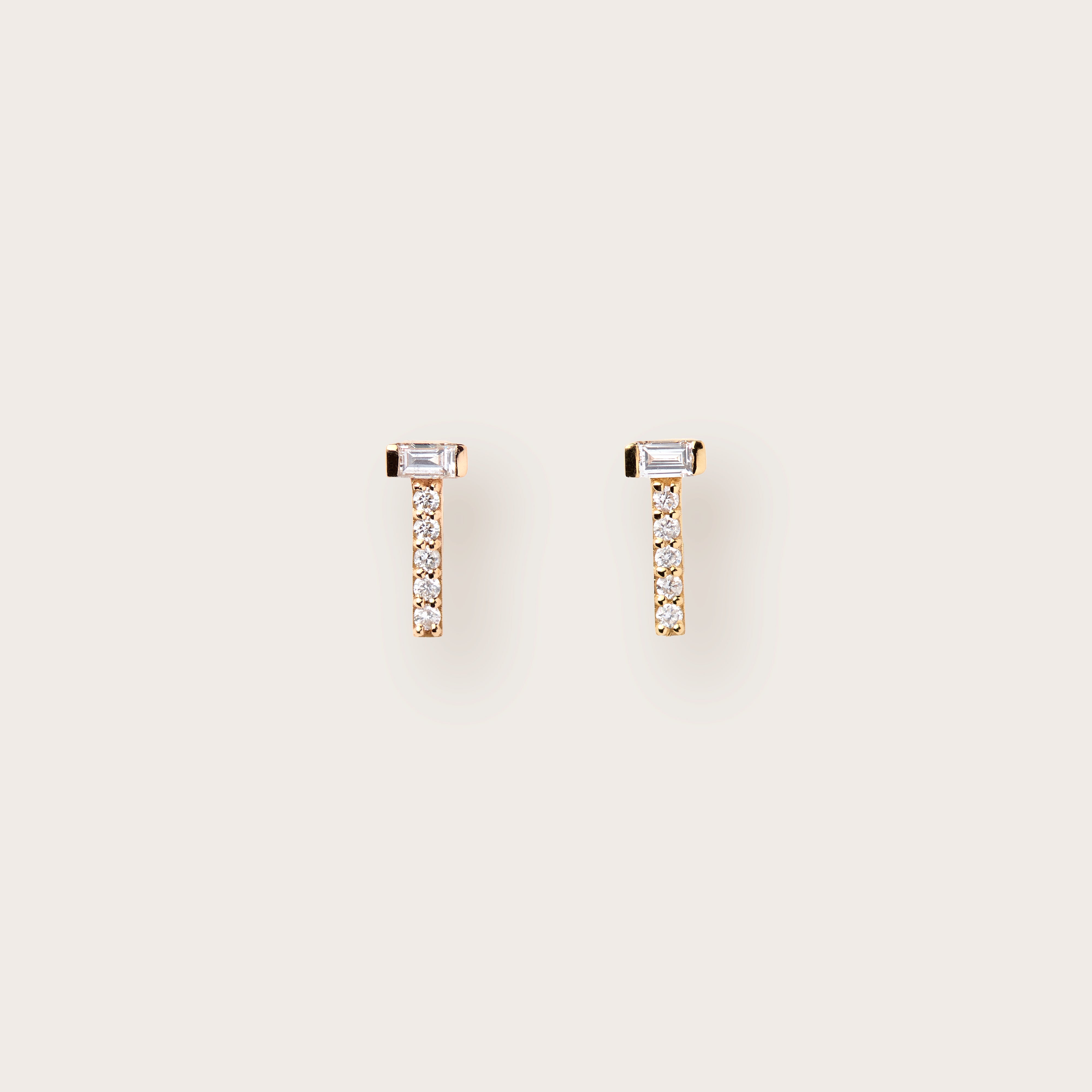 Icicle Diamond Modular Stud | Tana Chung Jewelry