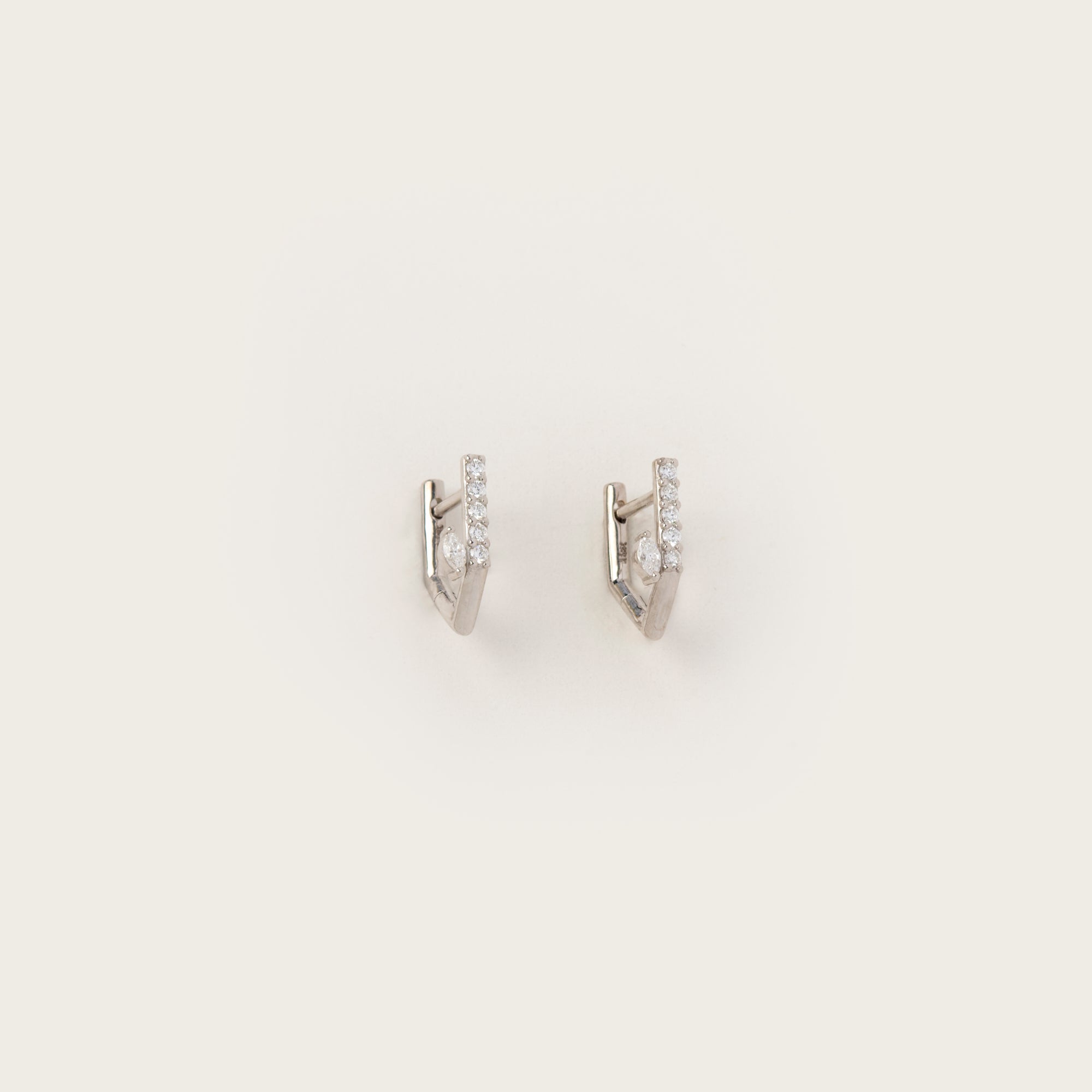Dewdrop Diamond Hoop Small