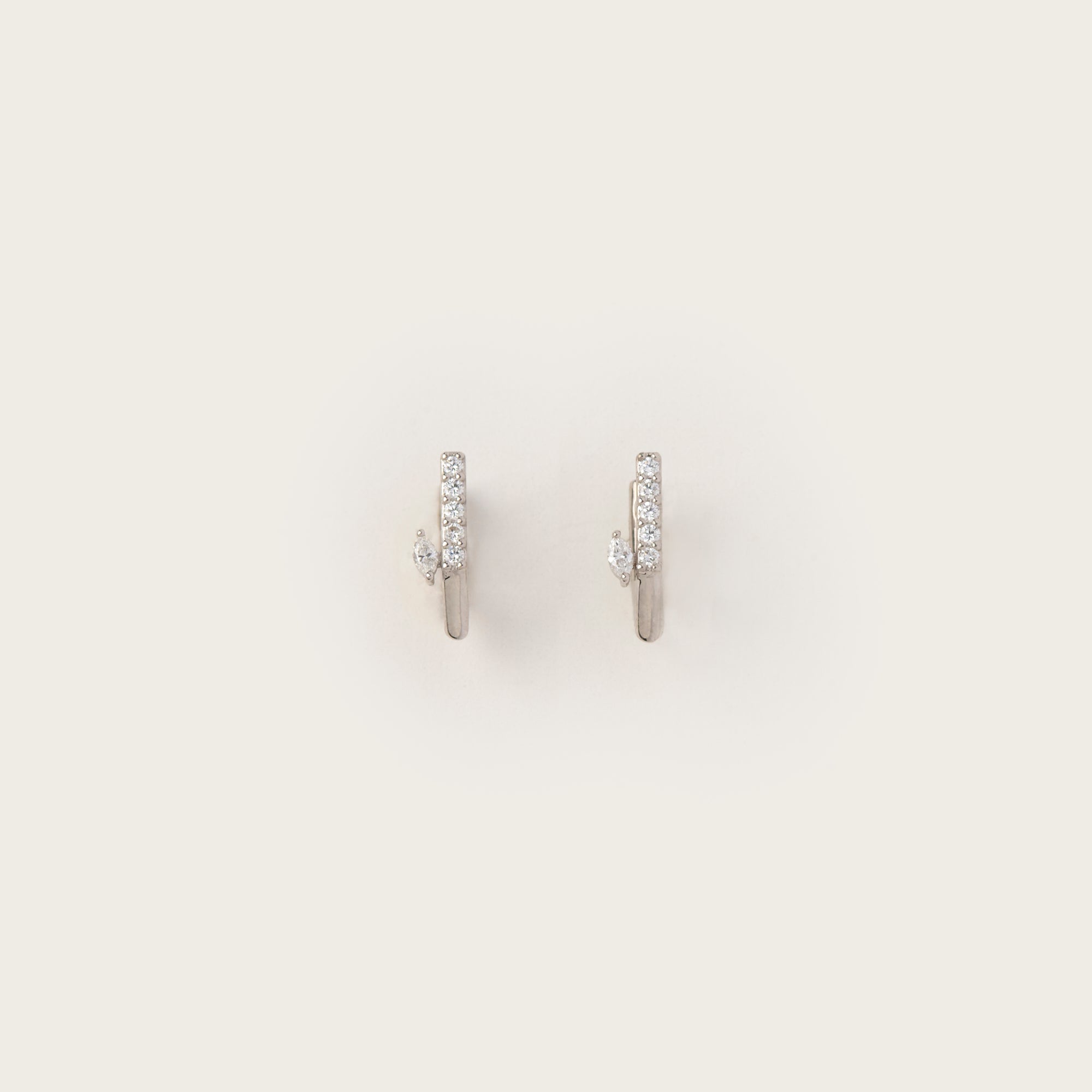 Dewdrop Diamond Hoop Small