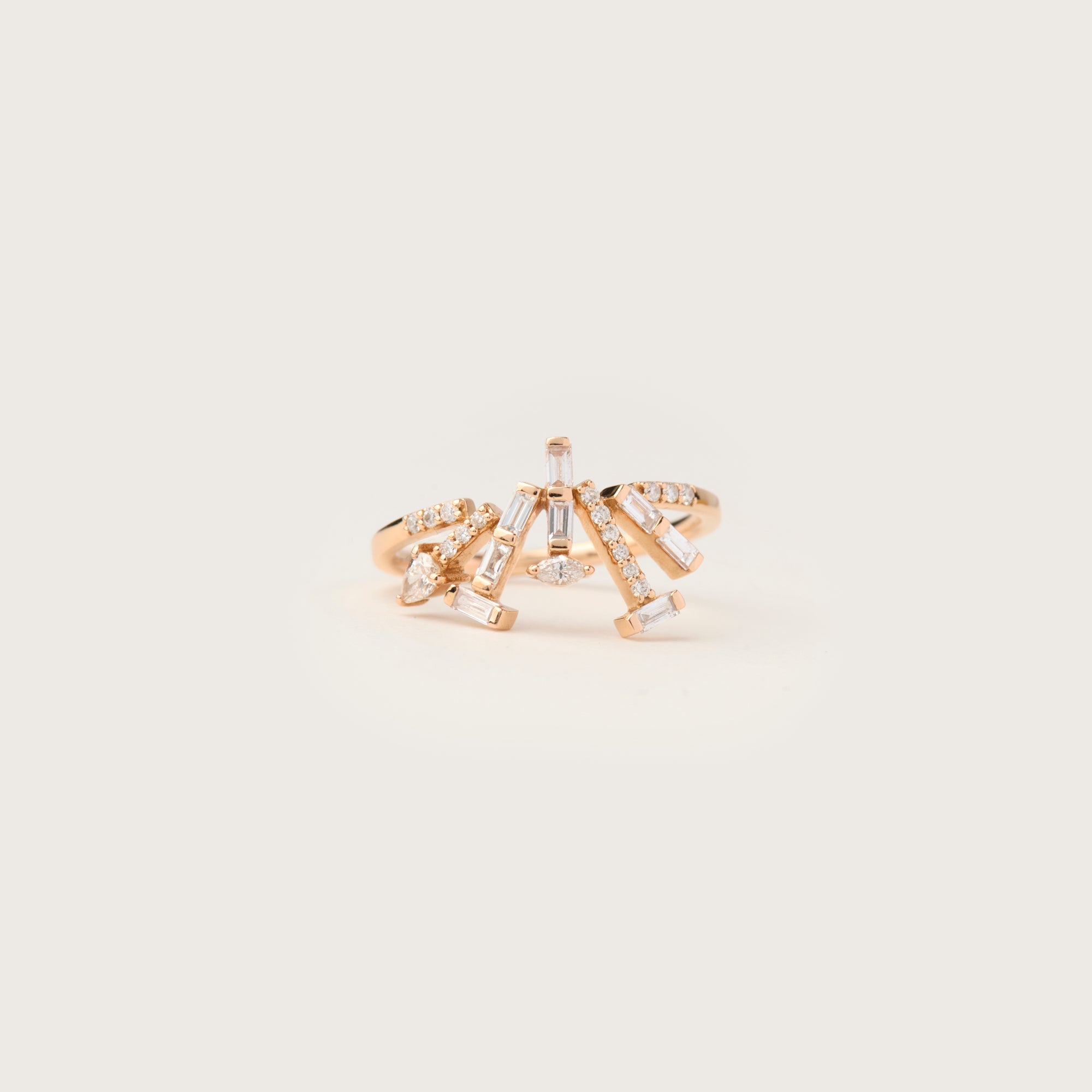 Icicle Cluster Diamond Ring