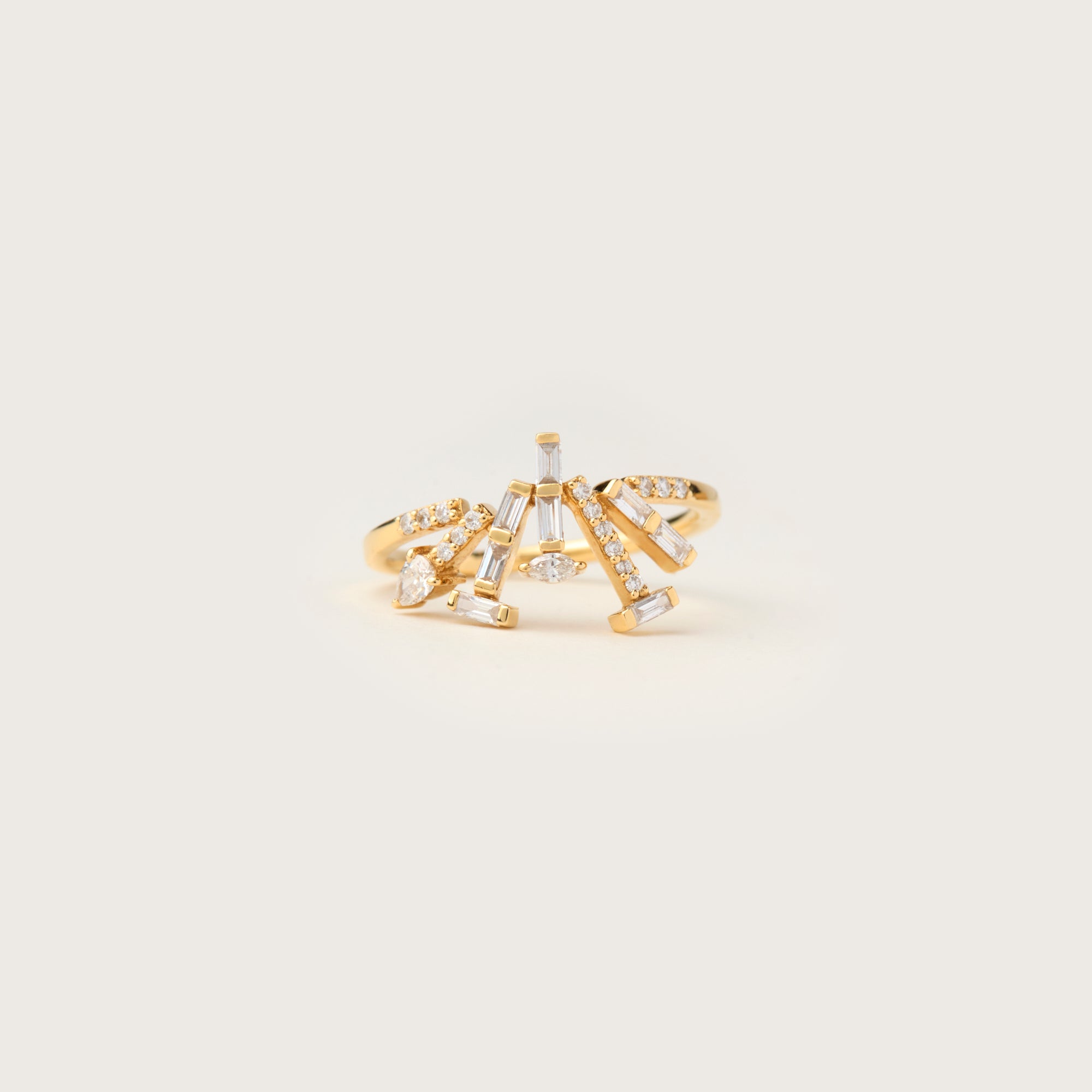 Icicle Cluster Diamond Ring