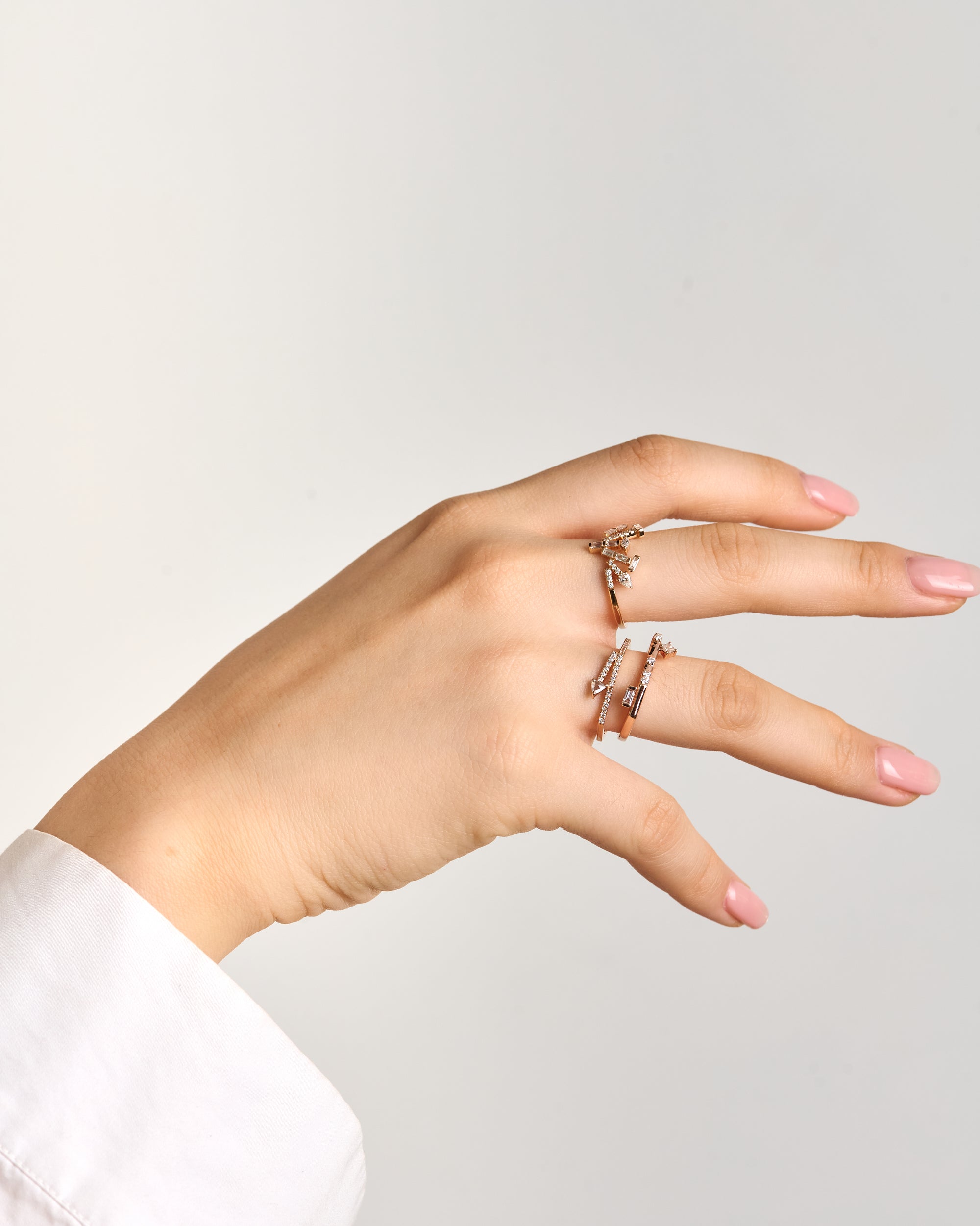 Icicle Cluster Diamond Ring